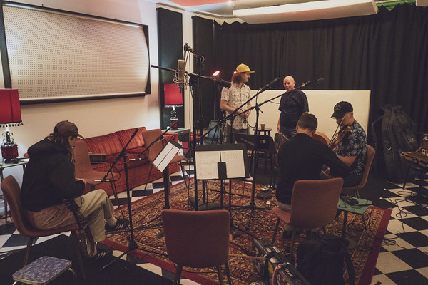 Chris and Matt at the mics. TNC001 sessions.